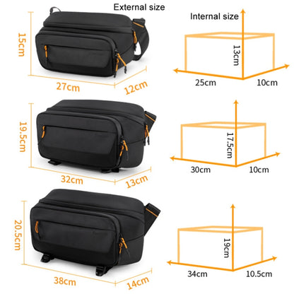 Cwatcun D133 Camera Chest Bag Multi-functional Handheld Slanting Cross Shoulder Camera Casual Bag, Small Black, Medium Black, Large Black