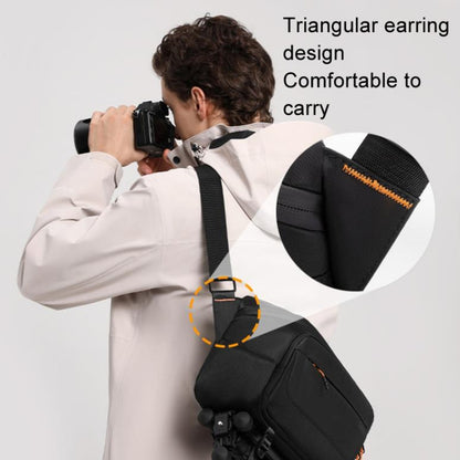 Cwatcun D133 Camera Chest Bag Multi-functional Handheld Slanting Cross Shoulder Camera Casual Bag, Small Black, Medium Black, Large Black