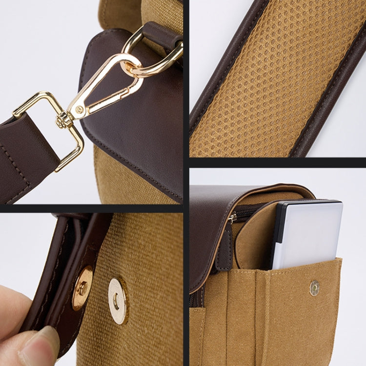 Vintage Waterproof Canvas Bag DSLR Camera Photo Bag, Cwatcun D127 Single Shoulder
