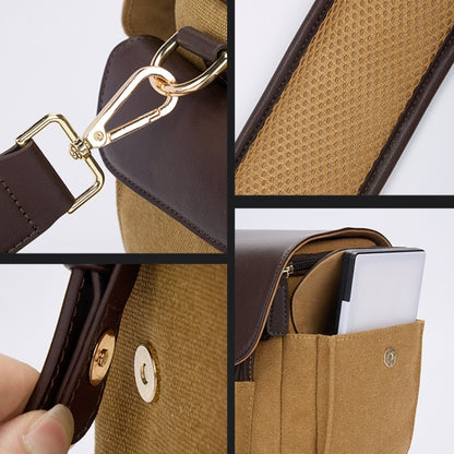 Vintage Waterproof Canvas Bag DSLR Camera Photo Bag, Cwatcun D127 Single Shoulder