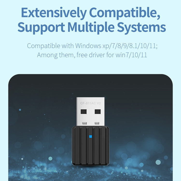 COMFAST CF-WU811AC V3  5G Dual Band 650Mbps USB Wireless Network Card WIFI Receiver, CF-WU811AC V3