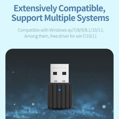 COMFAST CF-WU811AC V3  5G Dual Band 650Mbps USB Wireless Network Card WIFI Receiver, CF-WU811AC V3