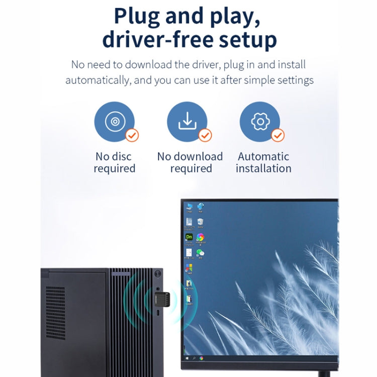 COMFAST CF-WU811AC V3  5G Dual Band 650Mbps USB Wireless Network Card WIFI Receiver, CF-WU811AC V3