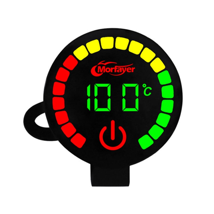 Morfayer Motorcycle Dual Display Intelligent Alarm Power Meter, Voltmeter, Water Temperature Meter, Voltmeter+Water Temperature Meter