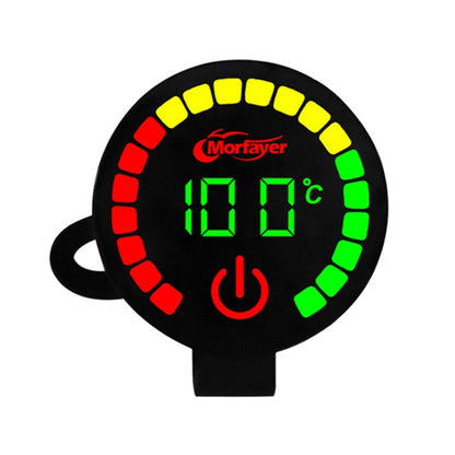Morfayer Motorcycle Dual Display Intelligent Alarm Power Meter, Voltmeter, Water Temperature Meter, Voltmeter+Water Temperature Meter