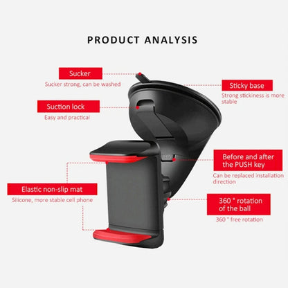 Navigation Car Holder Dashboard Desktop Suction Cup Mobile Phone Holder