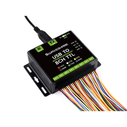 Waveshare 27076 Industrial USB TO TTL UART Serial Communication Module Converter, 27076