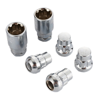 Car Tire Nut Anti-theft Lock, M12x1.5mm(4+2)0226, M12x1.25mm(4+2)0225, M14x1.5mm(4+2)0227, M1/2-20mm(4+2)0224, M12x1.5mm(Ball4+2）