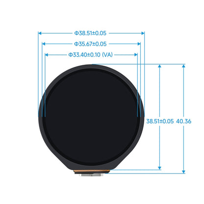 Waveshare 25098 ESP32-S3 1.28-Inch Round Touch LCD Development Board, ESP32-S3
