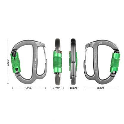 XINDA HH-9767 H-type Climbing Rappelling Friction Lock Descenders Safety Buckle Lock