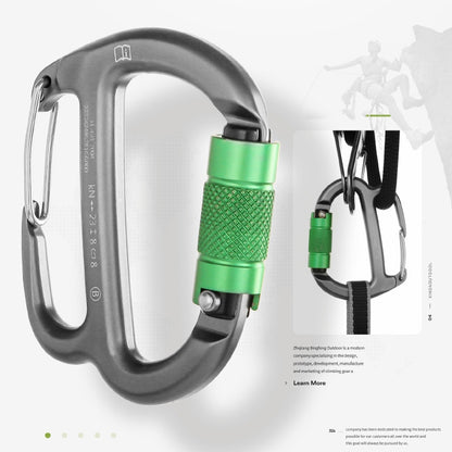 XINDA HH-9767 H-type Climbing Rappelling Friction Lock Descenders Safety Buckle Lock