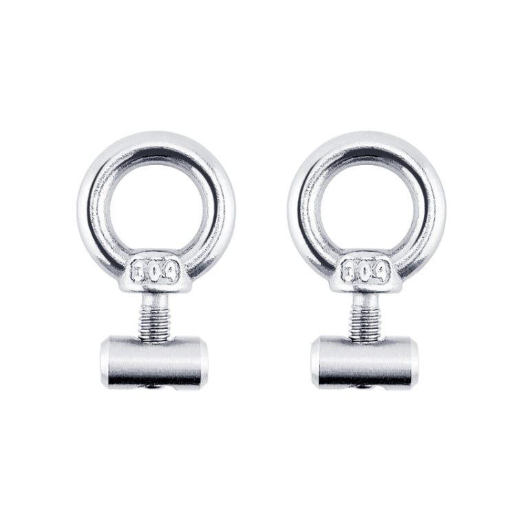 RV Sunshade 304 Stainless Steel Slide Rail Ring, 1pcs M4 Ring + Cylinder, 2pcs M4 Ring + Cylinder, 2pcs M4 Ring + Cylinder + Silver Climbing Buckle