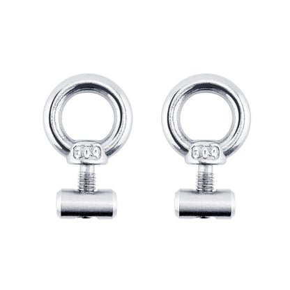 RV Sunshade 304 Stainless Steel Slide Rail Ring, 1pcs M4 Ring + Cylinder, 2pcs M4 Ring + Cylinder, 2pcs M4 Ring + Cylinder + Silver Climbing Buckle