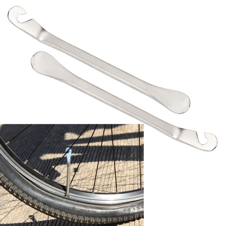 2pcs Metal Bicycle Tire Pry Bars Levers Mountain Bike Tire Removal Tools