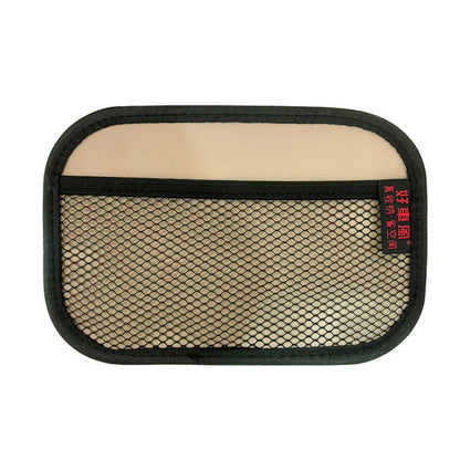 Microfiber Leather Car Mobile Phone Sticky Storage Net Bag, H005 Black Small, H006 Beige Small, H007 Gray Small, H008 Black Large, H009 Beige Large, H010 Gray Large