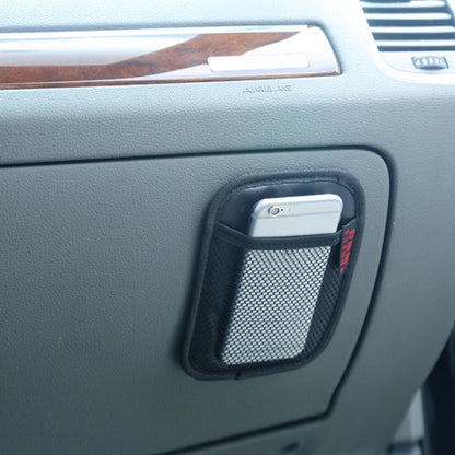 Microfiber Leather Car Mobile Phone Sticky Storage Net Bag, H005 Black Small, H006 Beige Small, H007 Gray Small, H008 Black Large, H009 Beige Large, H010 Gray Large