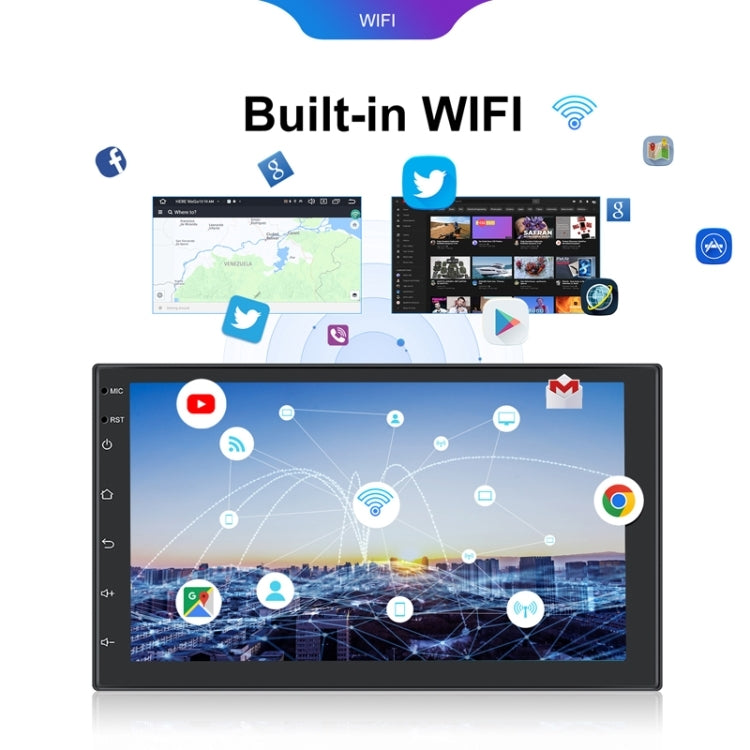 Android 13.0 Dual Butt Universal Wireless Carplay Car Navigation Center Control All-In-One Monitor, 10.1inch