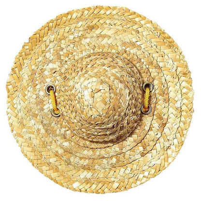 Mini Pet Straw Hat Cat Dog Birthday Party Sun Visor Hat, S 10cm, M 13cm, L 16cm, XL 20cm