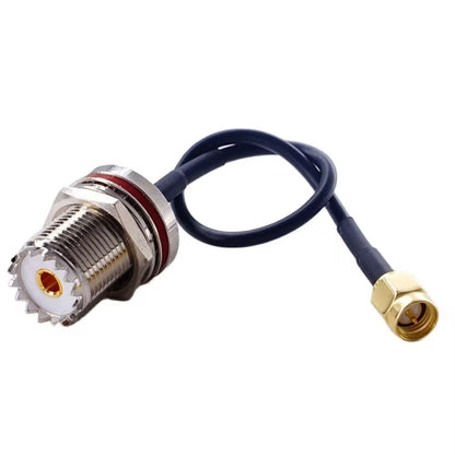 SMA Male To SO239 UHF Female Coaxial RF Cable RG174 Coaxial Connector, 10cm, 15cm, 20cm, 30cm, 50cm