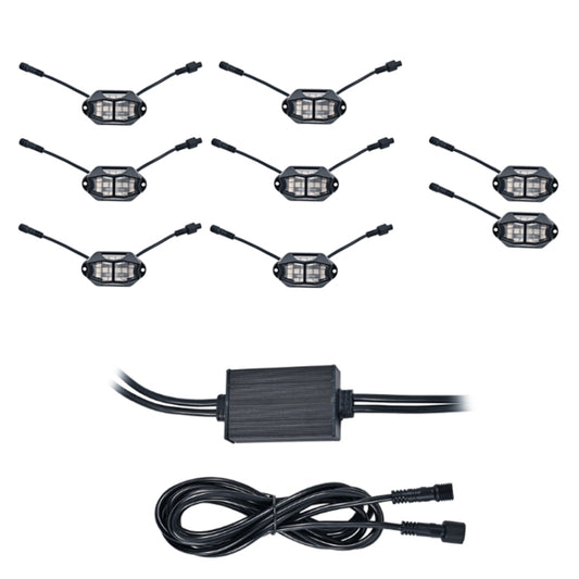 Car Chassis Light RGB Colorful Atmosphere Light, 8 in 1, 10 in 1, 12 in 1