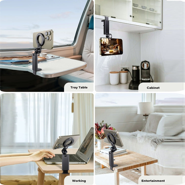 Desktop Live Broadcast Portable Strong Magnetic Foldable Travel Mobile Phone Holder, M10M-AR01