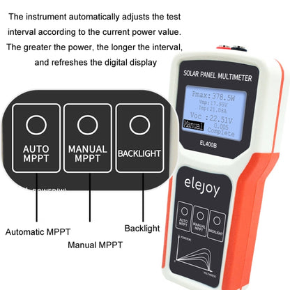 elejoy 400W MPPT Solar Photovoltaic Panel Multimeter, EL400B
