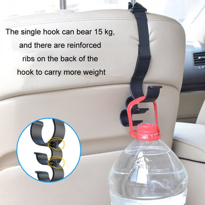 1pair Car Seat Back Umbrella Fixed Storage Hook, Standard, Adjustable