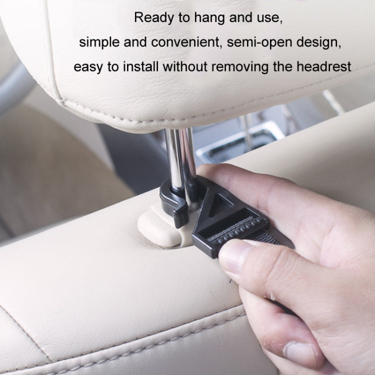 1pair Car Seat Back Umbrella Fixed Storage Hook, Standard, Adjustable
