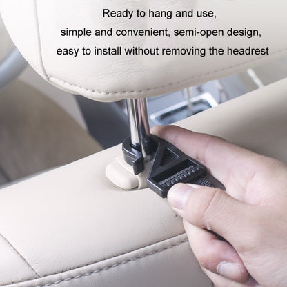 1pair Car Seat Back Umbrella Fixed Storage Hook, Standard, Adjustable