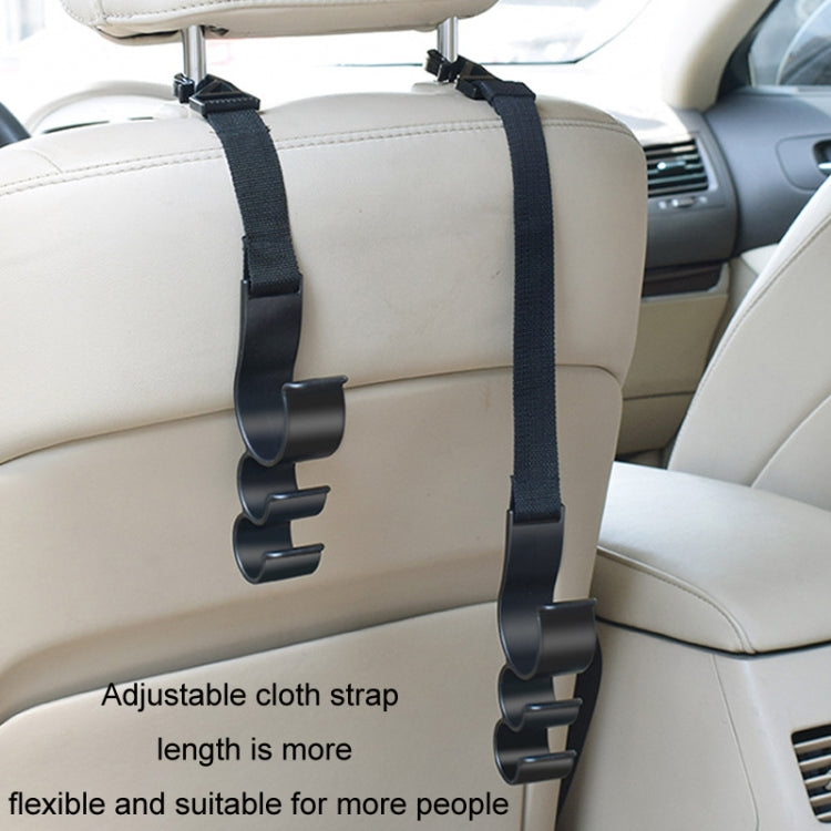 1pair Car Seat Back Umbrella Fixed Storage Hook, Standard, Adjustable