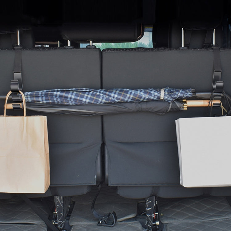 1pair Car Seat Back Umbrella Fixed Storage Hook, Standard, Adjustable