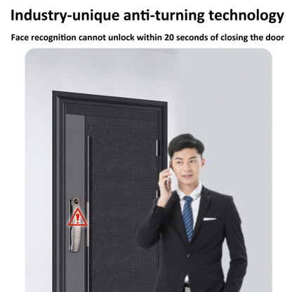 M6 3D Face Recognition Fingerprint Door Lock Support APP Smart IC Card Password Unlock, M6