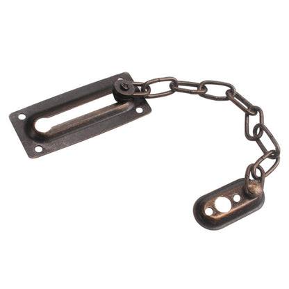 Security Door Chain Anti-theft Home Door Bolt Latch Window Chain Lock, Square Black, Square Silver, Square Red Bronze, Round Gold, Round Bronze, Round Silver