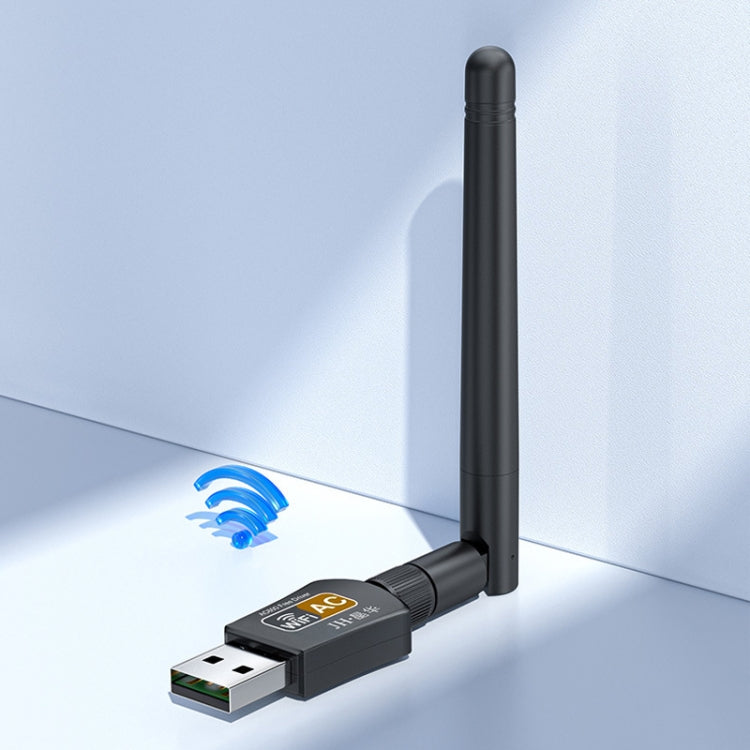 JINGHUA N5 Dual Band Driverless High Gain Antenna USB Wireless Network Card, Antenna Model 600M