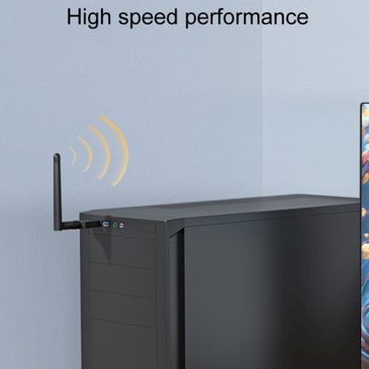 JINGHUA N5 Dual Band Driverless High Gain Antenna USB Wireless Network Card, Antenna Model 600M