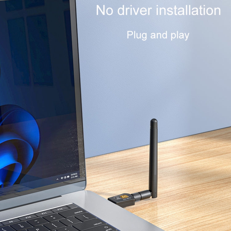 JINGHUA N5 Dual Band Driverless High Gain Antenna USB Wireless Network Card, Antenna Model 600M