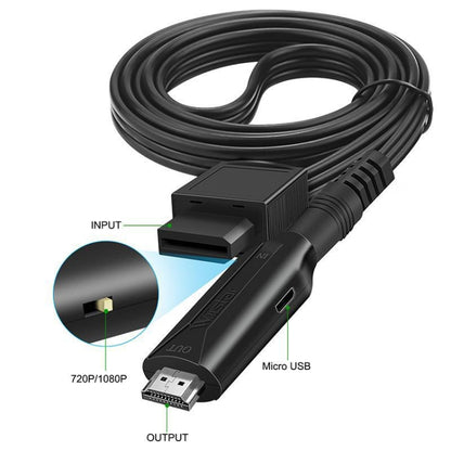 For Nintendo Wii To HDMI Converter  Adapter Cable 1m 1080P For Full HD Device, Wii To HDMI