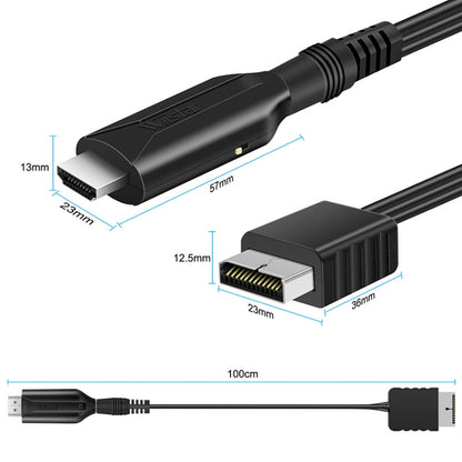 For Sony PS1 / PS2 To HDMI Converter Adapter Cable 1m 720P/1080P Output, PS1 PS2 To HDMI