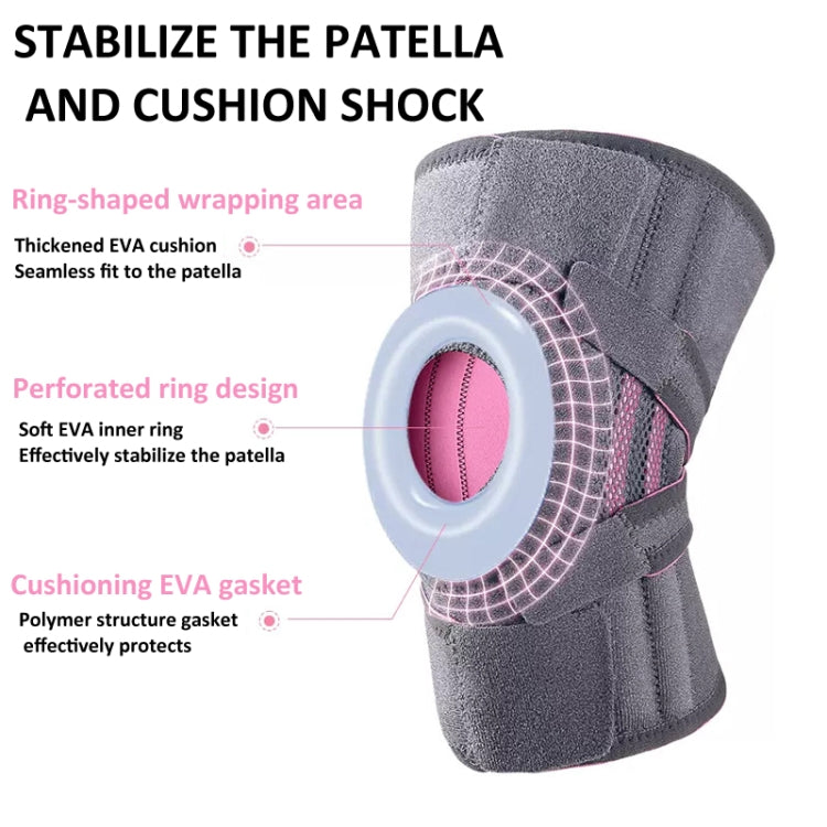 Sports Protection Knee Pads Meniscus Protection Cover Patella Brace With Double Anti-slip Strip