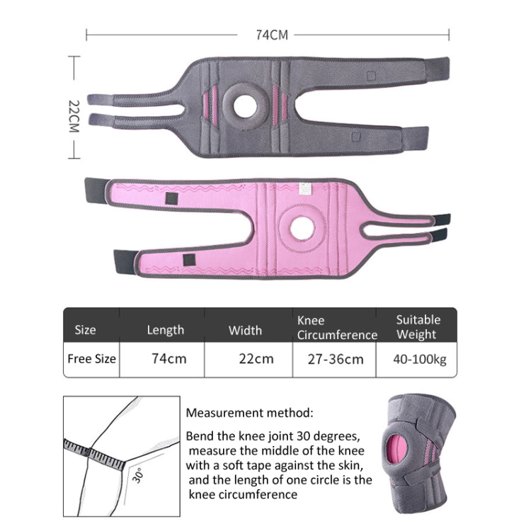 Sports Protection Knee Pads Meniscus Protection Cover Patella Brace With Double Anti-slip Strip