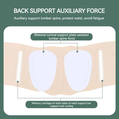 Ultra-thin Waist Belt Lumbar Support Breathable Back Spine Support Corset, S, M, L, XL