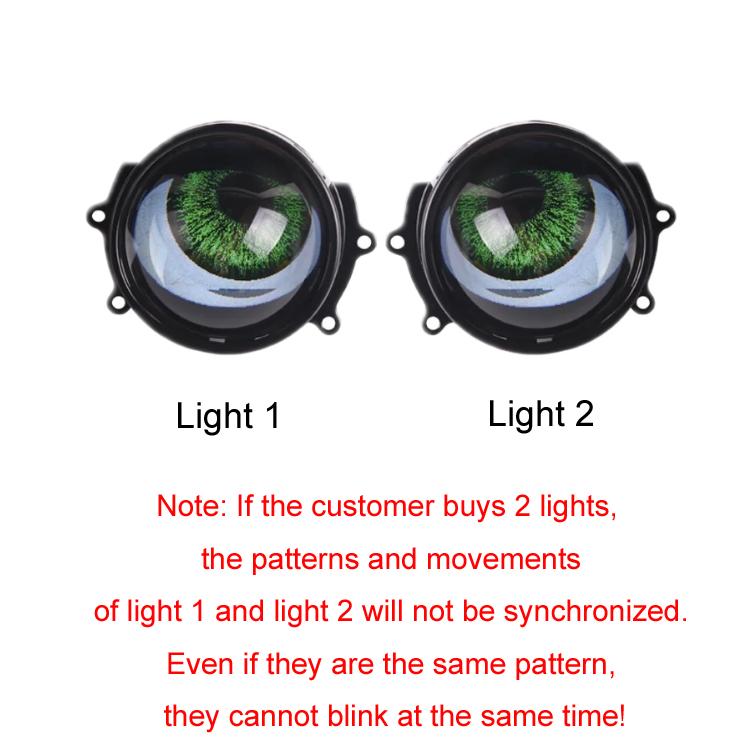 3-inch Car Motorcycle LED Demon Eye Light Modification, For One