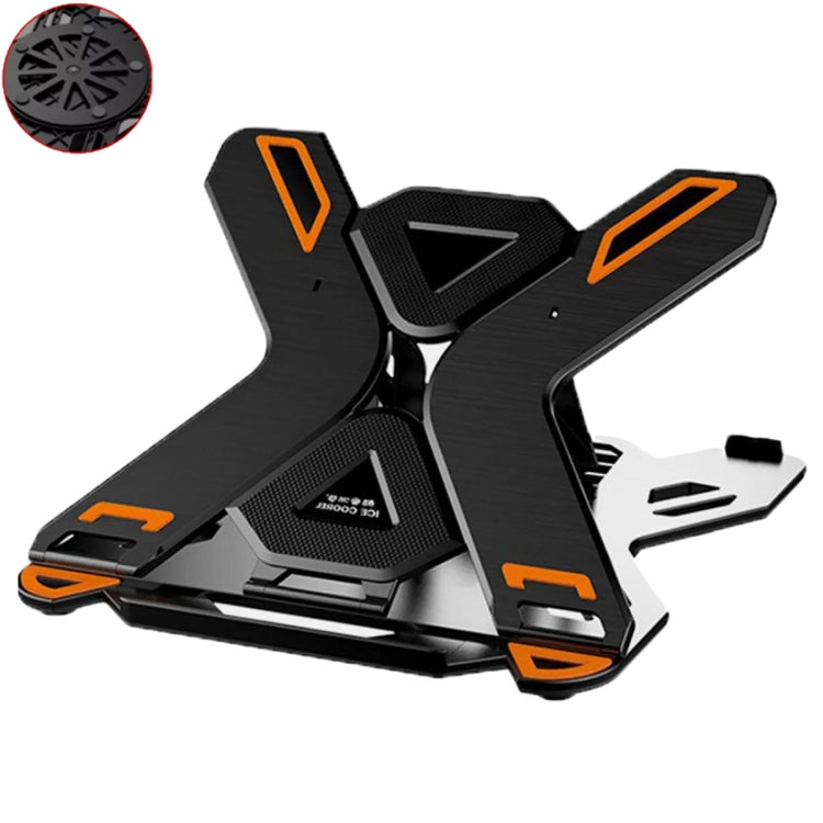 ICE COOREL E5 Laptop Folding And Lifting Cooling Bracket With Mobile Phone Holder, Black, White, Black with Rotating, White with Rotating