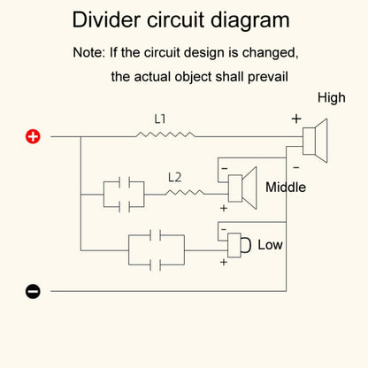 High Medium And Low 3-Way Audio Crossover Home Cinema Speaker Divider, 305A Model, 305B Model