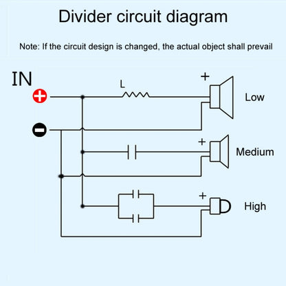 PUV-W3 High Medium And Low 3-Way Audio Crossover Home Cinema Speaker Divider, A Model, B Model, C Model, D Model