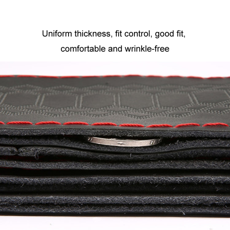 Four-season Embossed Hand-sewn Cowhide Steering Wheel Cover, 38cm