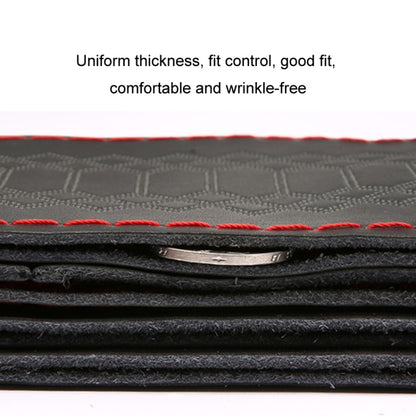 Four-season Embossed Hand-sewn Cowhide Steering Wheel Cover, 38cm