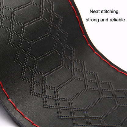 Four-season Embossed Hand-sewn Cowhide Steering Wheel Cover, 38cm