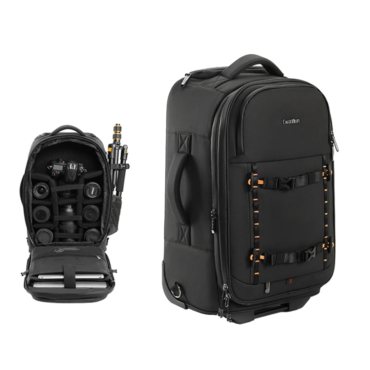 Cwatcun D136 Generation 1 Large Camera Trolley Shoulder Bag Large Capacity Outdoor Photography Storage Case, D136