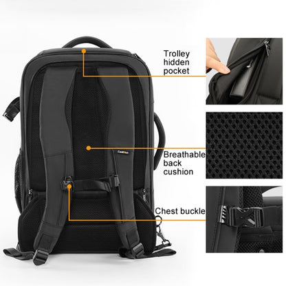 Cwatcun D136 Generation 1 Large Camera Trolley Shoulder Bag Large Capacity Outdoor Photography Storage Case, D136